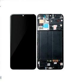 INCELL Съвместим LCD Дисплей за Samsung SM-A505F Galaxy A50 Тъч скрийн и Рамка ( Без Фингър принт ) Черен